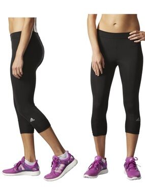 Adidas Tech Fit Capri Tights Climalite Women’s Size Small NWOT Athletic Pants